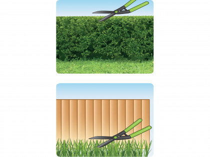 Nůžky na živý plot s vlnitým ostřím, 540mm, HCS