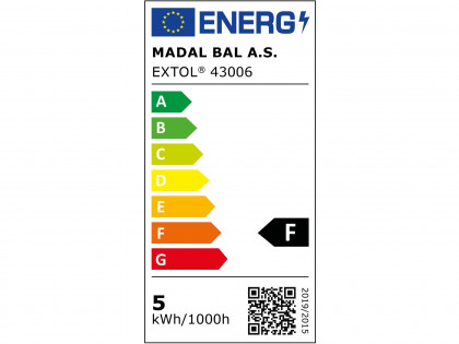 žárovka LED mini, 410lm, 5W, E27, teplá bílá