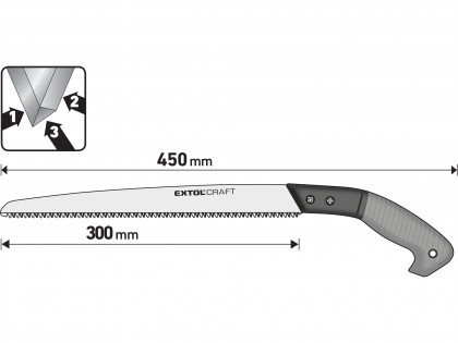 Pilka na větve, čepel 300mm