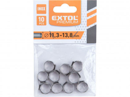 Spona na hadici, 10ks, ⌀13,8mm, INOX