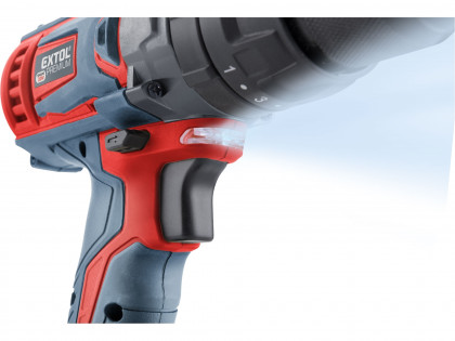 Vrtací šroubovák aku s příklepem SHARE20V, 20V Li-ion (2×), 2000mAh