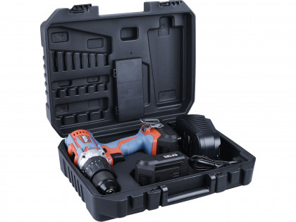 Vrtací šroubovák aku s příklepem SHARE20V, 20V Li-ion (2×), 2000mAh