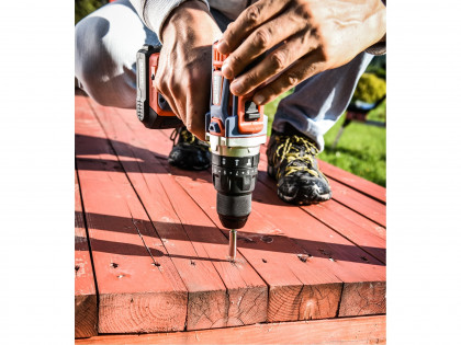 Vrtací šroubovák aku s příklepem SHARE20V, 20V Li-ion (2×), 2000mAh