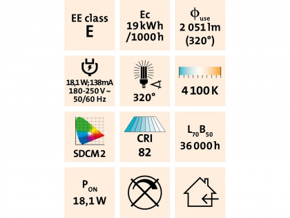 Zářivka LED, 120cm, 1800lm, T8, neutrální bílá, PC + ALU