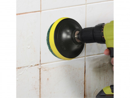 Sada čistících/leštících výseků na vrtačku 10ks, průměr 100mm, 3x3druhy