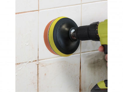 Sada čistících/leštících výseků na vrtačku 10ks, průměr 100mm, 3x3druhy