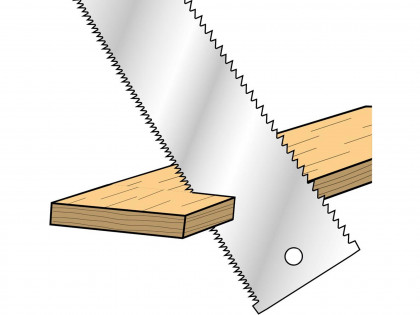 Pila japonská tesařská dvoubřitá, čepel 253mm