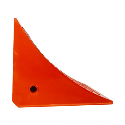 Červený plastový zakládací klín UC1210 - 43,5 x 37 x 37,5 cm