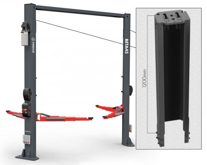Dvousloupový zvedák 4,5 t s prodloužením sloupů 1200 mm - F1727