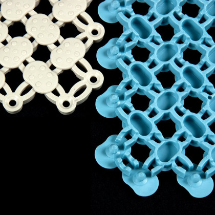 Modrá bazénová rohož FLOMA Lagoon - 21,7 x 21,7 x 0,8 cm