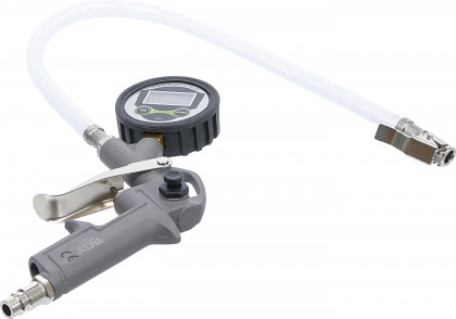 Hustič pneu s digitálním manometrem, 0 - 8 bar - B6794