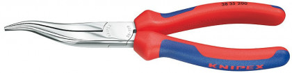 Zahnuté půlkulaté kleště 200 mm Knipex pro mechaniky chromované - 3835200