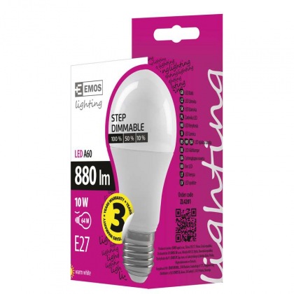 LED žárovka Premium A60 10W E27 teplá bílá, stmívatelná