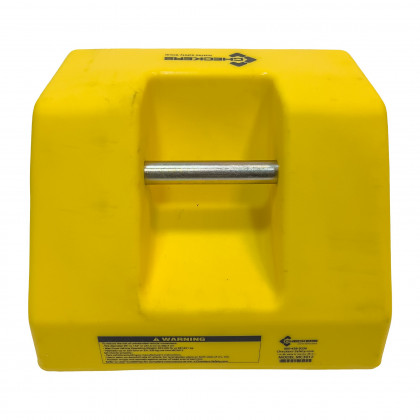 Žlutý plastový zakládací klín MC3012 - 56 x 38 x 28 cm