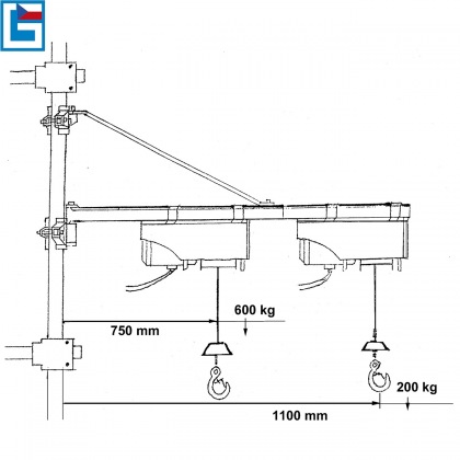 Otočné rameno Typ 1200