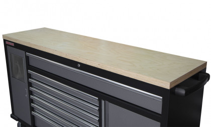 Pojízdný pracovní stůl, 7 zásuvek - TGC1372