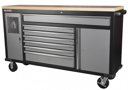 Pojízdný pracovní stůl, 7 zásuvek - TGC1372