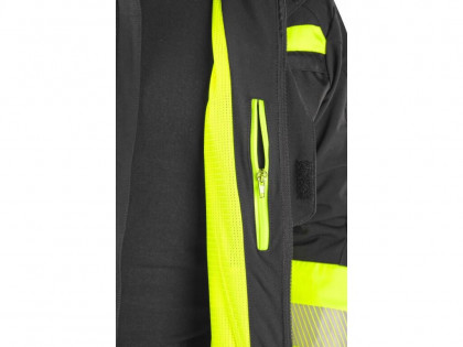 Blůza CXS NAOS HV, pánská, černá-žlutá Hi-Vis, reflexní pruhy