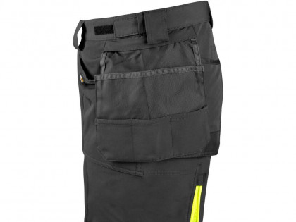Kalhoty CXS NAOS HV pánské, černo-žlutá Hi-Vis, reflexní pruhy