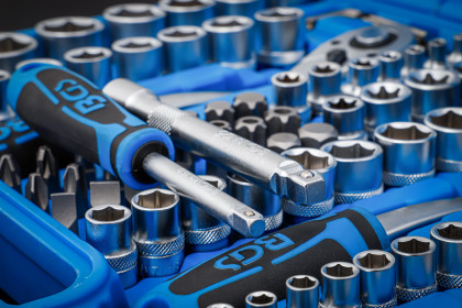 Gola sada, 1/4", 3/8", 1/2", palcová, 192 ks - B2245