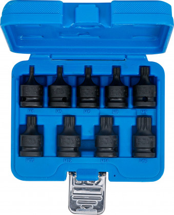 Sada nástrčných klíčů, XZN, 1/2", M4 - M16, 9 ks - B5487