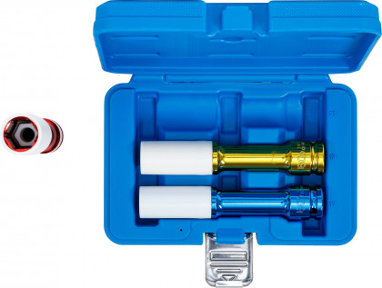 Sada nástrčných klíčů na ALU kola, prodloužené, 1/2", 3 ks - B7100