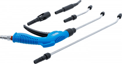 Pneumatická ofukovací pistole, 5 nástavců - B7177