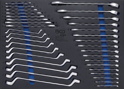 Sada klíčů v pěnové výplni, 6 - 27 mm, 35 ks - BGS 4089