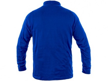 Tričko  PETR, dlouhý rukáv, středně modré, vel. S