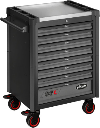 Dílenský vozík na nářadí, 8 zásuvek, VIGOR - V1901-X
