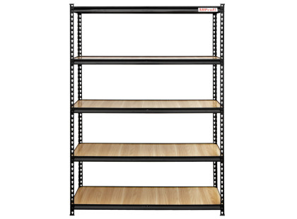 Policový regál, 5 polic, 1200 x 400 x 1830 mm