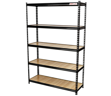 Policový regál, 5 polic, 1200 x 400 x 1830 mm