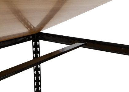 Rohový policový regál, 5 polic, 900 x 900 x 1830 mm