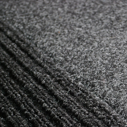 Černá třízónová vstupní rohož FLOMA TRIO - 100 cm x 300 cm x 14 mm