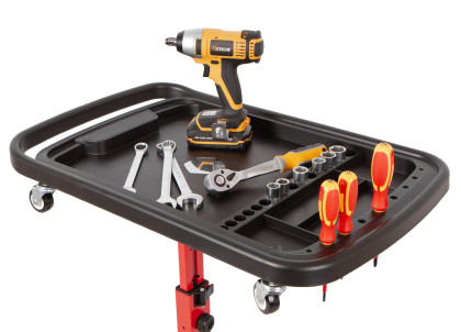 Pojízdný odkládací stolek, výškově stavitelný 775 - 1200 mm