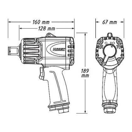 Pneumatický rázový utahovák HAZET 9013MTT