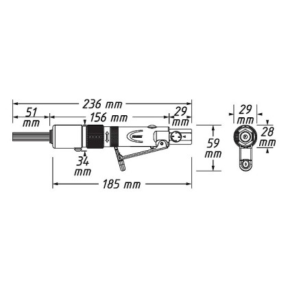 Pneumatický jehlový odrezovač HAZET 9035M-6