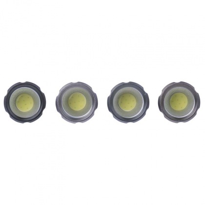 LED svítilna kovová, 3W COB LED, na 3x AAA, 12ks