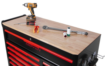 Dílenský vozík Magnus XXL s nářadím, 12 zásuvek, 360 ks - červený