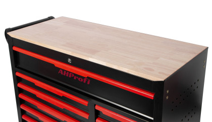 Dílenský vozík Magnus XXL s nářadím, 12 zásuvek, 360 ks - červený