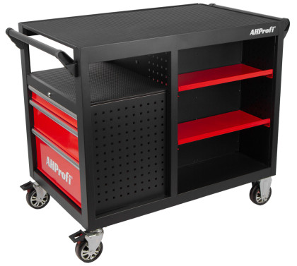 Dílenský vozík prázdný, 360°, 10 zásuvek - AH450101