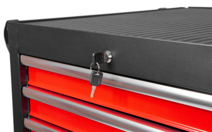 Dílenský vozík prázdný, 360°, 10 zásuvek - AH450101