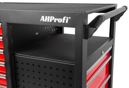 Dílenský vozík s nářadím, 360°, 10 zásuvek, 238 ks - AH450101BAL