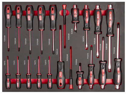 Dílenský vozík s nářadím, 360°, 10 zásuvek, 238 ks - AH450101BAL