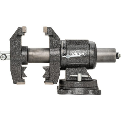 Dílenský svěrák s otočným talířem, 150mm - V6150N