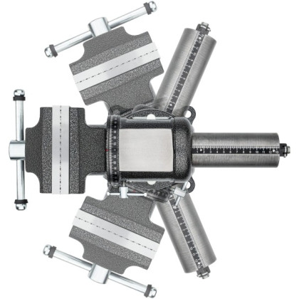 Dílenský svěrák s otočným talířem, 150mm - V6150N