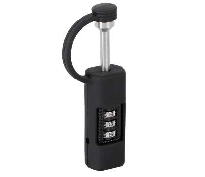 Bezpečnostní zámek, třímístný, 86 x 16,5 mm, průměr 6 mm