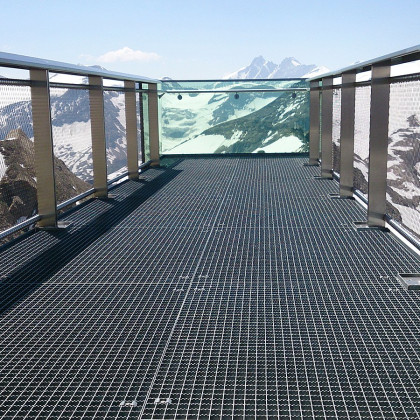 Ocelový pozinkovaný svařovaný podlahový rošt (30/3, 34/38) FLOMA - 120 x 100 x 3 cm