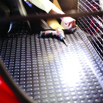 Černá univerzální rohož Dots ‘n’ Roll - 10 m x 100 cm x 0,35 cm