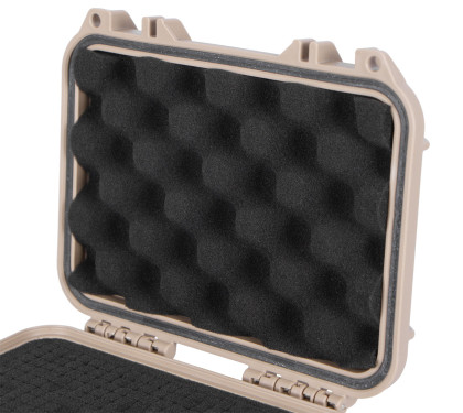 Vodotěsný plastový kufr s pěnovou výplní (S) - TC320082TAN